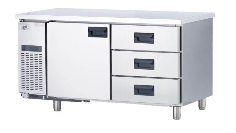 桌面雪櫃 抽屜-750深(不鏽鋼冷藏冷凍工作台冰箱)